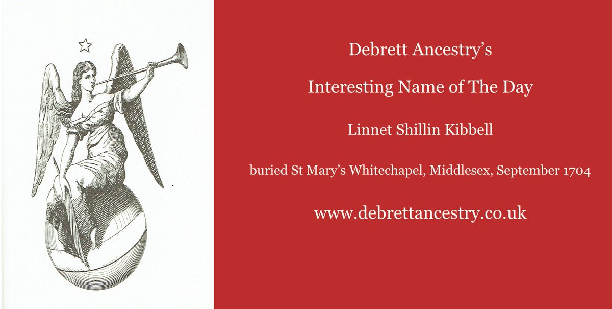 DebrettAncestry's tweet photo. #InterestingName Linnet Shillin Kibbell
#Genealogy #FamilyHistory #Ancestry
Take a look at our selection of #SurnameStudies which are available here: https://t.co/ZZqId14s1l https://t.co/Ea1aqTj8xo