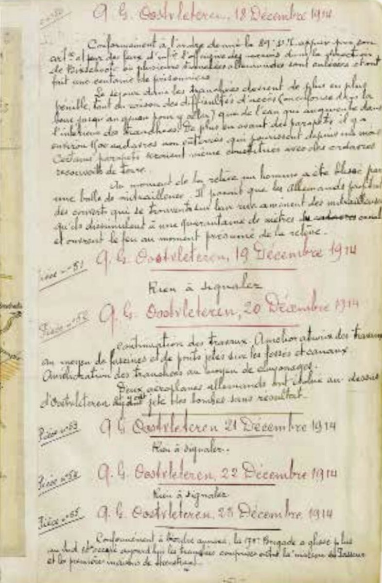 8/ Eventually the French had to retreat towards Steenstraat. The following weeks attempts were made to push back the opponents, all unsuccessful and with heavy losses. The diary of the French 89th Territorial Division states that no-man’s-land was littered with hundreds of bodies