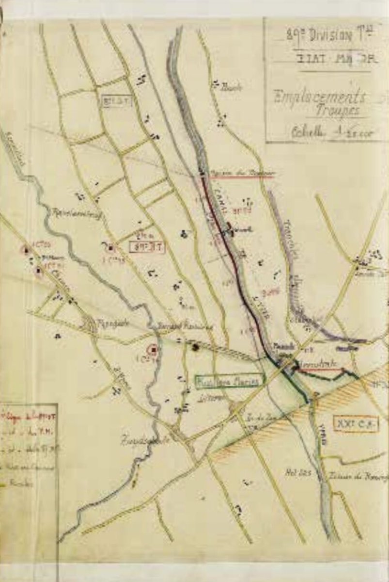 8/ Eventually the French had to retreat towards Steenstraat. The following weeks attempts were made to push back the opponents, all unsuccessful and with heavy losses. The diary of the French 89th Territorial Division states that no-man’s-land was littered with hundreds of bodies