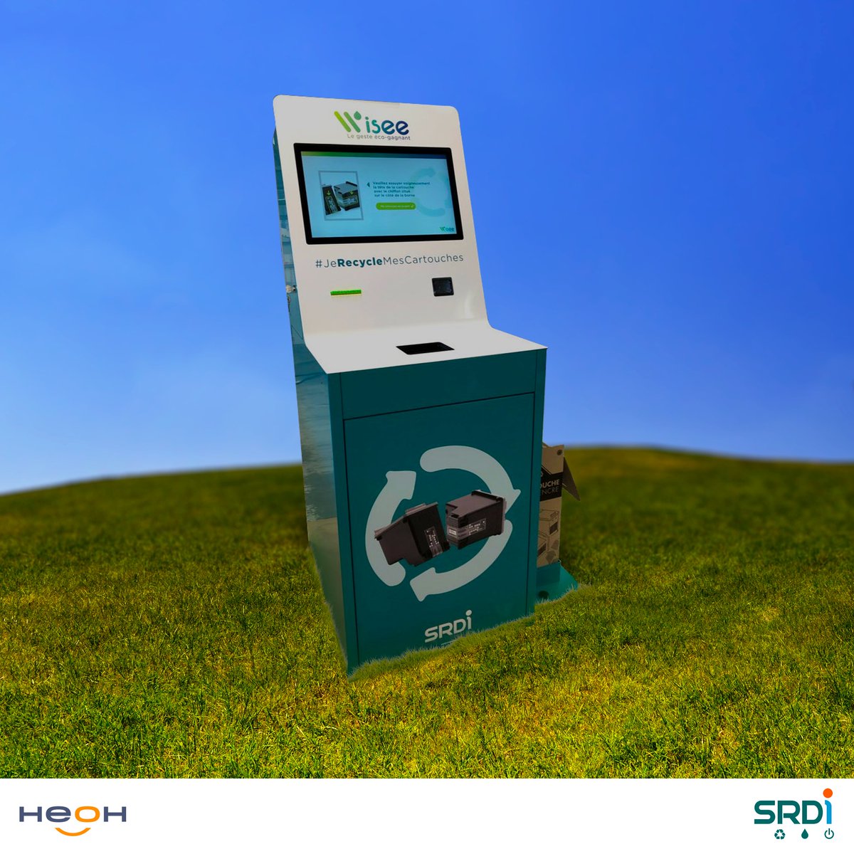 👉Chaque année, 46 millions de cartouches d’encre sont vendues en France, et la plupart ne sont pas valorisées

🚀Nous vous présentons en collaboration avec SRDi, WISEE : une borne de collecte de cartouches d’encre intelligente qui permet de faire un don ou obtenir un bon d'achat