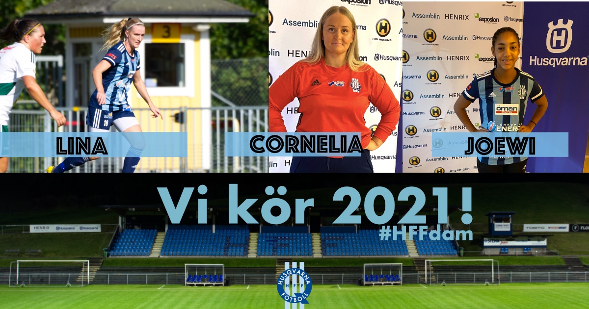Dags att fira jul. Det gör vi med två nyförvärv och een förlängning. Lina Gasslander förlänger. Välkommen Cornelia Lindström och Joewi Matias. #Framtidenärblå