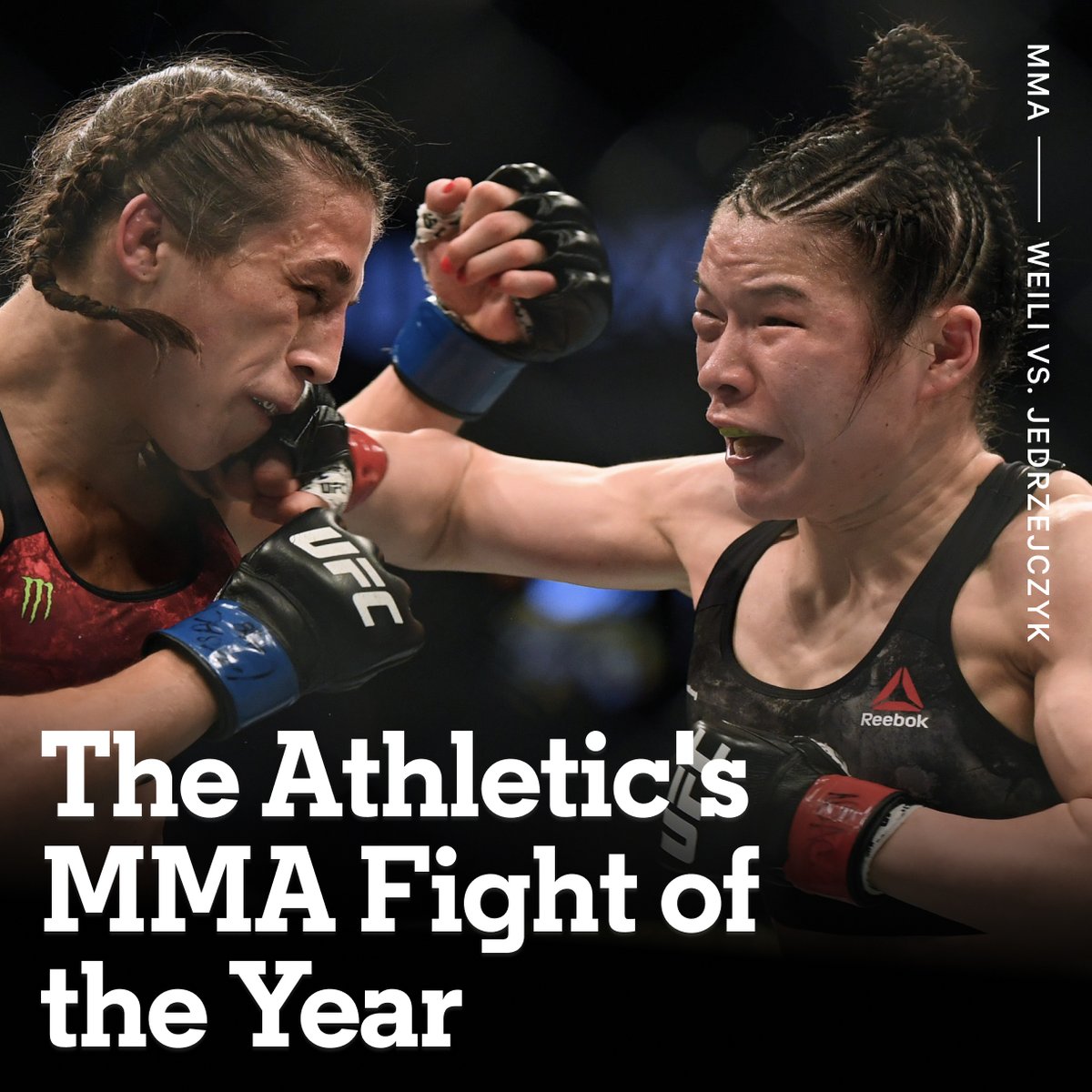 The Athletic MMA (@theathleticmma) on Twitter photo Zhang Weili vs. Joanna Jedrzejczyk is <a href="/TheAthletic/">The Athletic</a>'s 2020 MMA Fight of the Year.
theathletic.com/2280359/2020/1… Zhang Weili vs. Joanna Jedrzejczyk is <a href="/TheAthletic/">The Athletic</a>'s 2020 MMA Fight of the Year.
theathletic.com/2280359/2020/1…