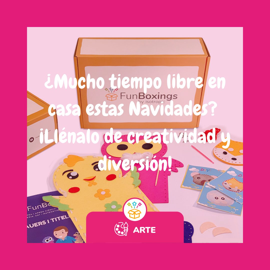 Funboxings1's tweet photo. Por fin Vacaciones de Navidad! Aprovecha el tiempo libre en casa con los niños con las actividades de #FunBoxings. Aquí te dejamos con algunas ideas! https://t.co/VuhkrNnGph