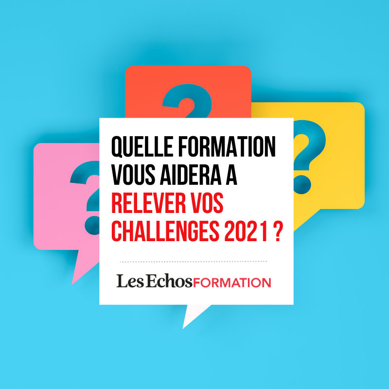 echosformation's tweet photo. Pour vous accompagner dans vos projets en 2021, les équipes des Echos Formation restent mobilisées pour vous trouver la formations qui vous convient. Parmi notre catalogue, quelle formation vous aidera à relever vos challenges en 2021 ? 

FAIRE LE TEST : https://t.co/A6nQDpxCal https://t.co/EQOxRixzQT