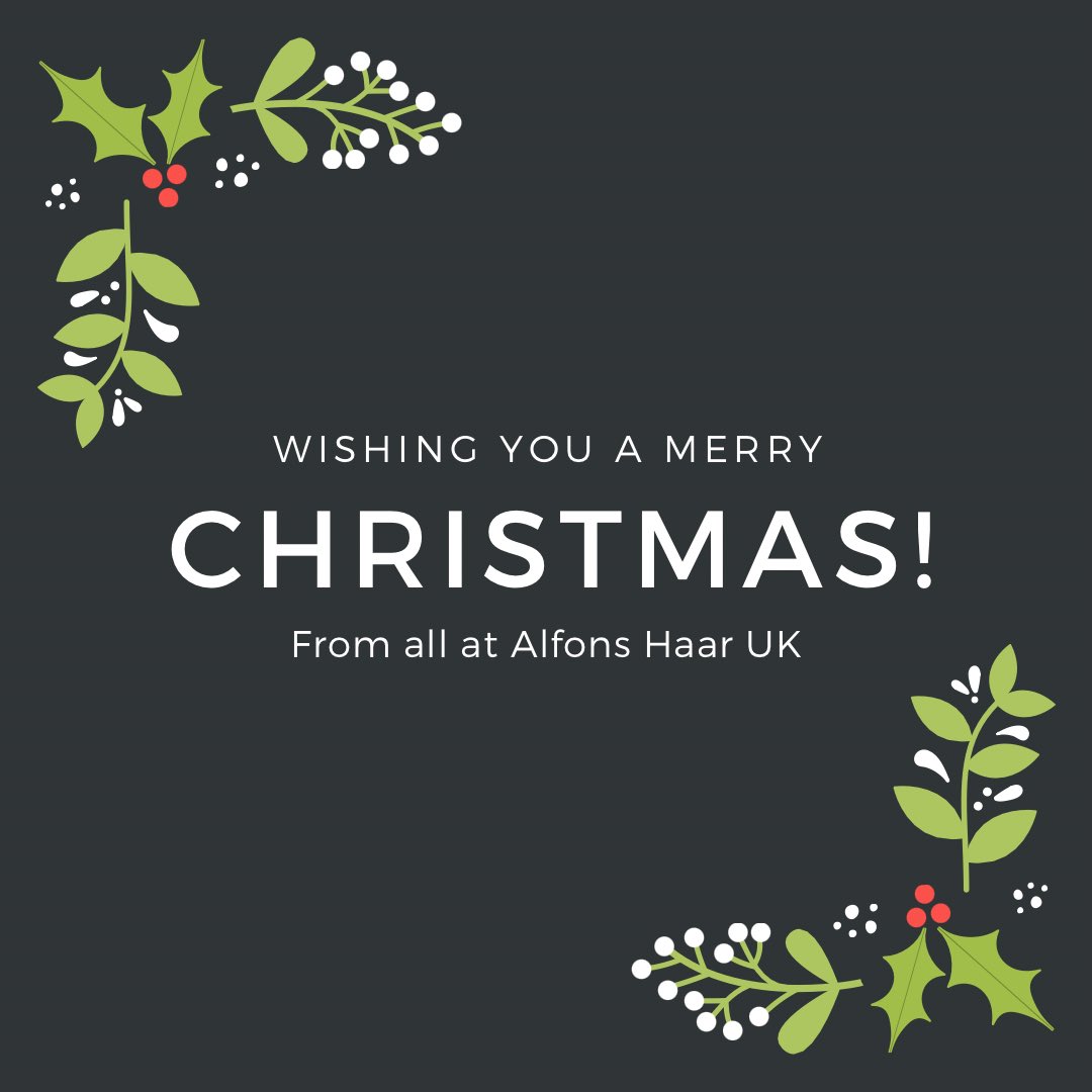 AlfonsHaar's tweet photo. Merry Christmas to all our customers! Stay safe this festive period 🎄 https://t.co/rg9O9LCGZB