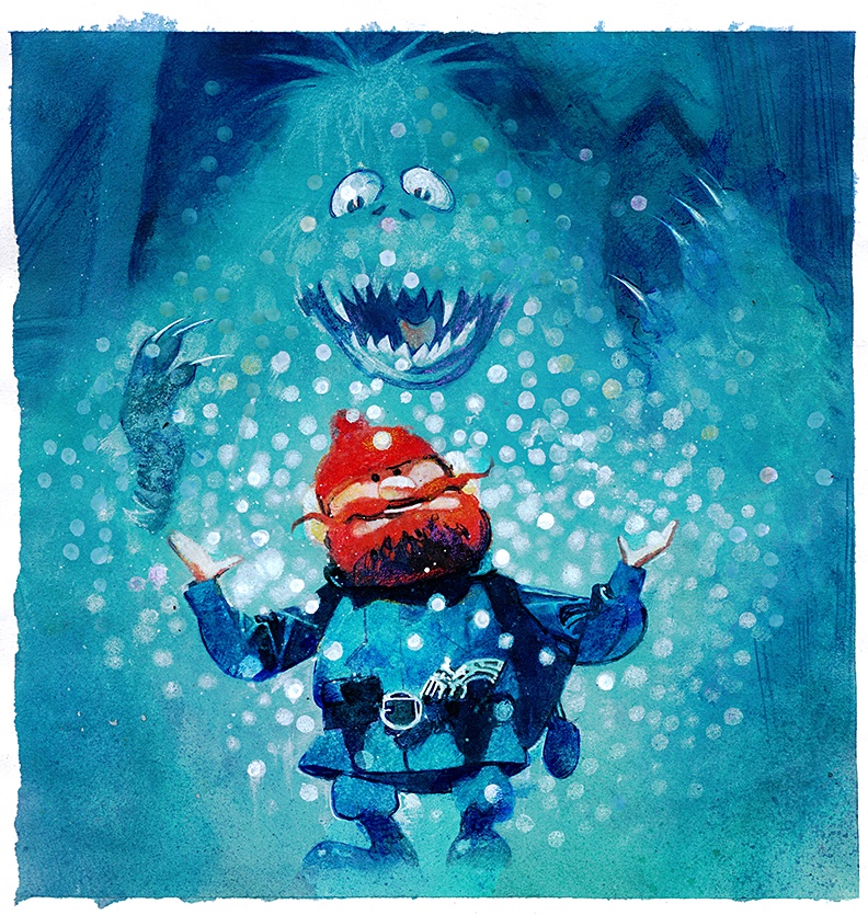Previous #RudolphTheRedNosedReindeer watercolor sketches