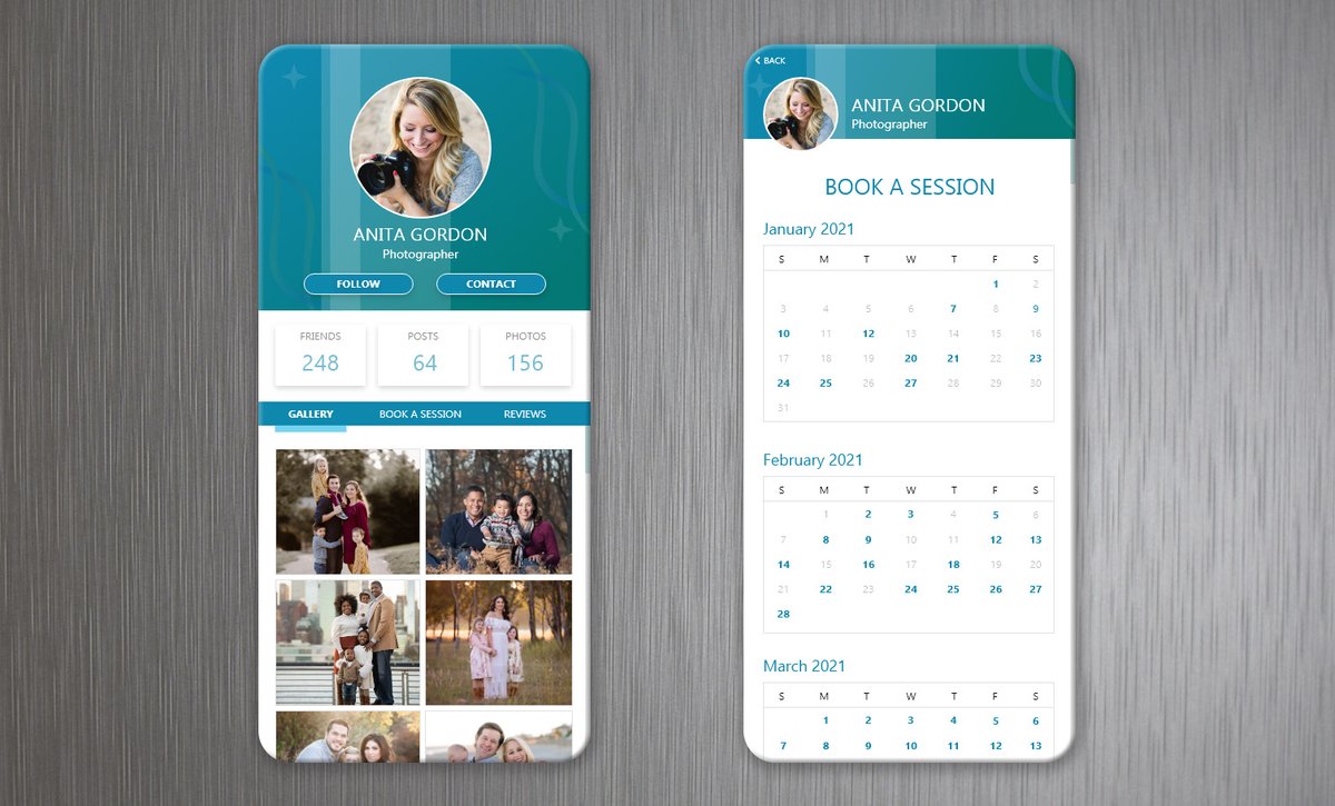 shar_tex's tweet photo. 100 day UI challenge. Day 6: Design a user profile. #DailyUI #006. https://t.co/cKJyN0Mkih