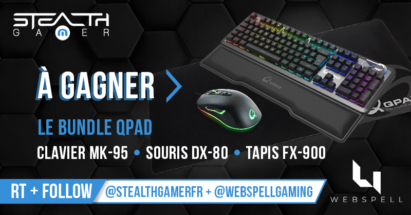 StealthGamerFR's tweet photo. [#CONCOURS] Juste avant Noël on a encore des cartouches d'AWP à tirer 😂

Avec nos nouveaux partenaires @WebspellGaming tentez de remporter votre setup Qpad ! Près de 300e de lots ! 🤯

FOLLOW @StealthGamerFR + @WebspellGaming 
RT ce tweet + tag un ami 👍

GL, TAS le 30/12 à 12h https://t.co/4r5zHlds6s