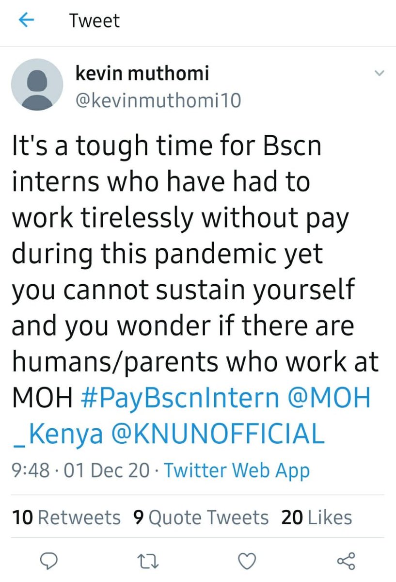 tariqmohamedd's tweet photo. We lost a comrade today. A future leader. A friend to many. A fellow BsCN Intern who had a heart to help many that he met. Kevin Muthomi died while still waiting for his 4 months salary as he worked at chuka refferal hospital #RIPkevinMuthomi @MOH_Kenya @nnakenya @KNUNOFFICIAL https://t.co/dr0rXOjCNh