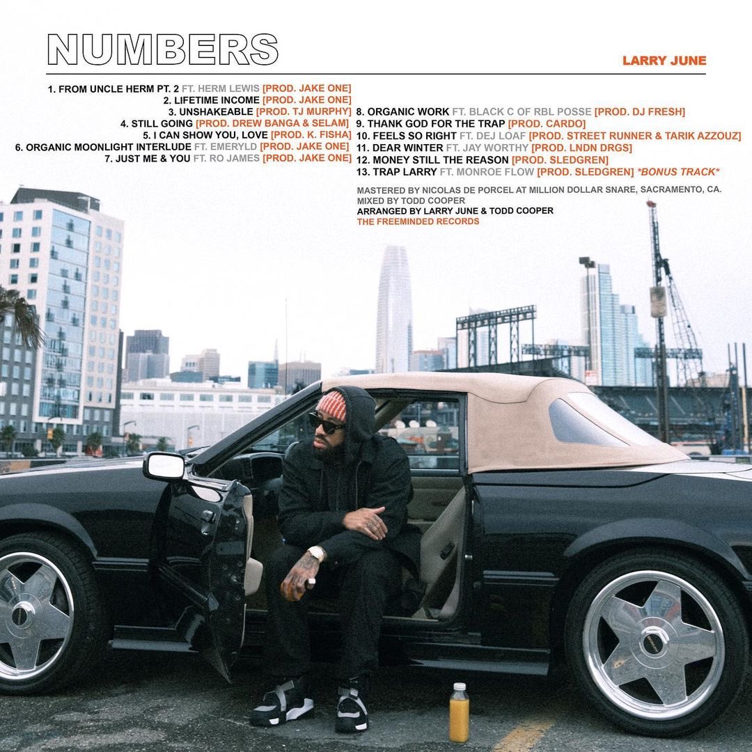 _kfisha's tweet image. NUMBERS!🍊OUT NOW!🍾
@LarryJuneTFM @Thefreeminded 
Track 5 “I CAN SHOW YOU, LOVE”
Prod by @_kfisha