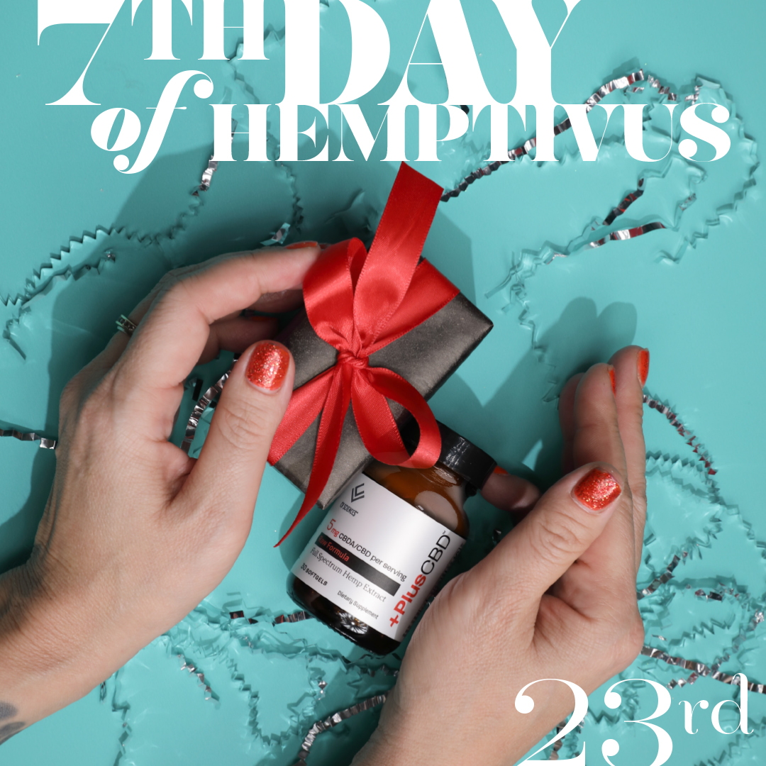 YouPlusCBD's tweet photo. 9 DAYS OF #GIVEAWAYS! Day 7 ✨ Did you know that #CBDA has been shown to help support the healthy bacteria in your gut? Perfect way to help your body recover after enjoying sweets this #holidayseason! Enter the #Hemptivus giveaway today on our IG! ✨🎄🥰 👉https://t.co/fQKjlYvZKG https://t.co/YBQLKhO02h