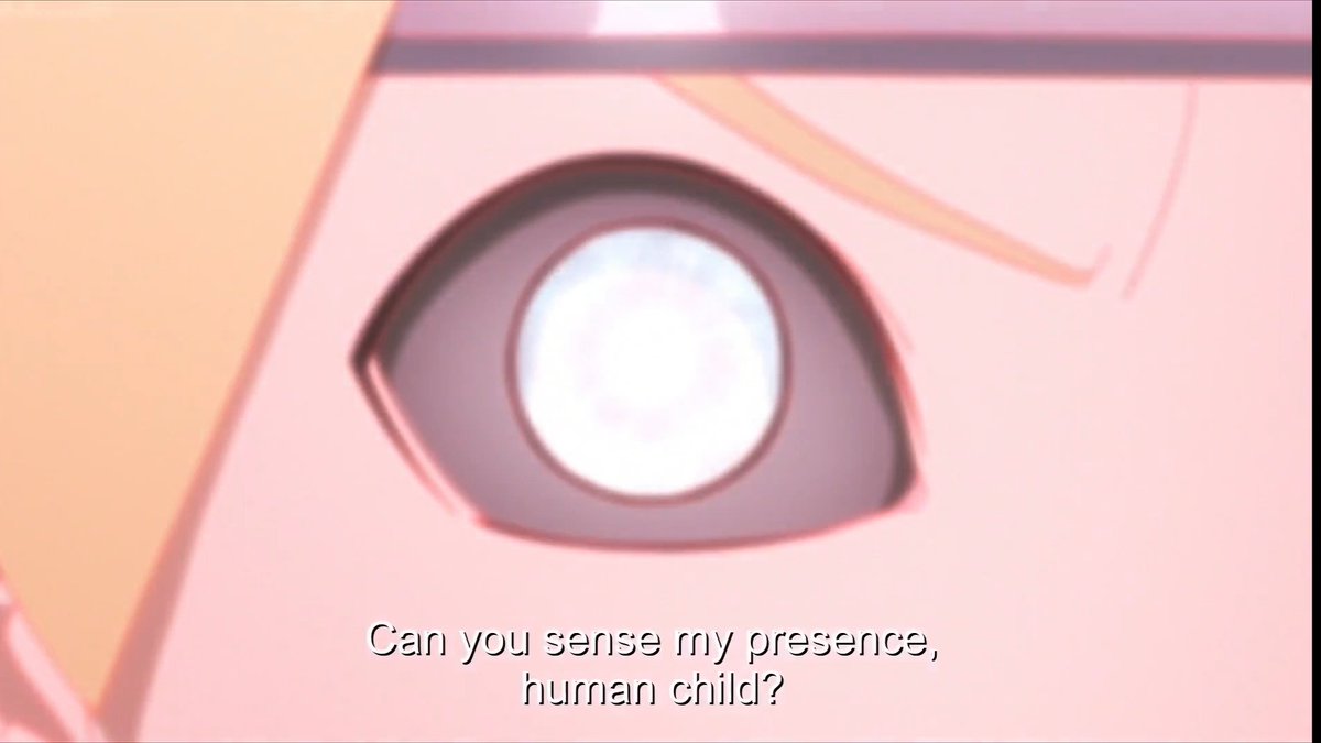 5. Thanks to The Jōgan Boruto could see Momoshiki right before his death, when he planted the karma on him. The only other person that saw that was Sasuke with his Rinnegan, being a 'time being stopped' moment.