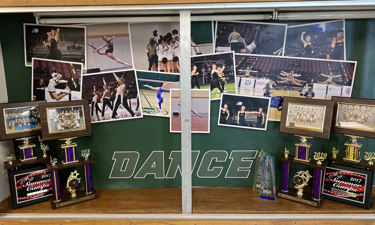 Columbus_DT's tweet photo. Loving our new and improved trophy case. Thank you @LighthouseChs for organizing 💚 https://t.co/s6sgMYuvHL