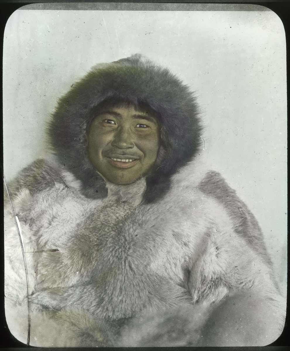 Most of the others dropped out too until there were two Americans (MacMillan and Fitzhugh Green) and two Inuit (Piugaattoq and Ittukusuk, pictured) left
