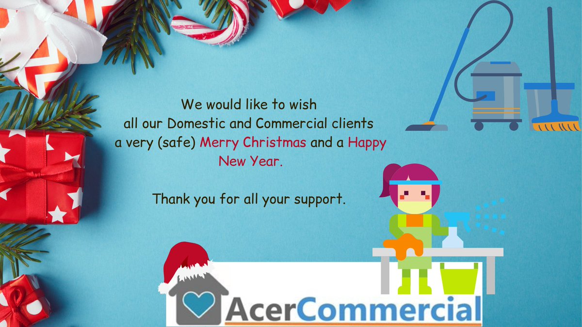 AcerClean's tweet image. We would like to not only thank our loyal clients a very Merry Christmas but a Happier, safer, New Year. #MalvernHillsHour #UptonHour #WorcestershireHour