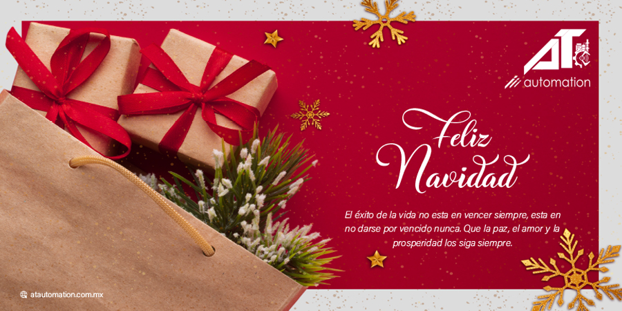 ATautomation1's tweet image. En nombre de todos los que formamos parte de AT Automation deseamos que esta navidad llene de alegría, felicidad y prosperidad sus hogares. 

Feliz Navidad y Felices Fiestas. 

#AtAutomation #FelizNavidad #Año2020 #Felicidad #Navidad