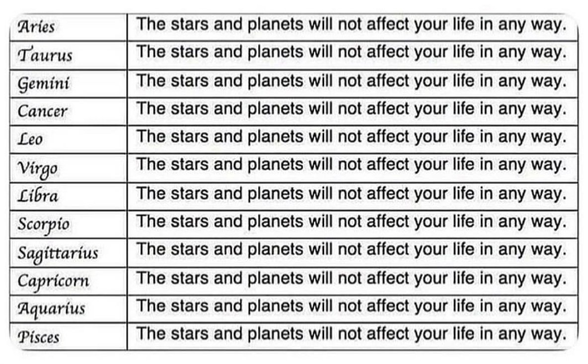 Here are your horoscopes for the day ✨