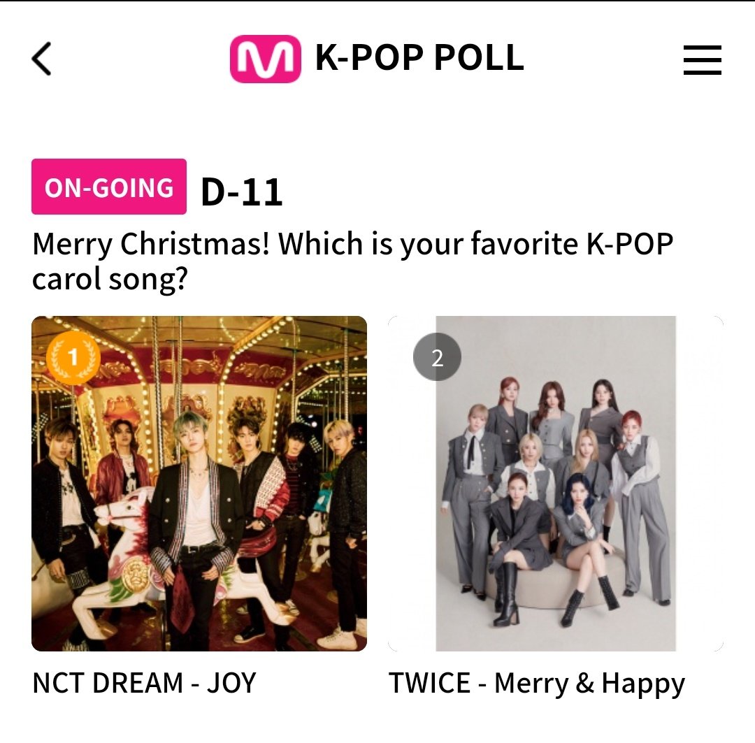 We need your help, please do it together 🥺 @NCT_Philippines @nctzenunion_usa @BABYJISUNG_TH @NCT_PLAYGROUND
@renjunph @nctdream_th @NCTVOTE_TH @NctGlobalStream

Please vote #NCTDREAM —JOY as favorite Carol song on MWAVE
mwave.me/en/vote/kpop-p…