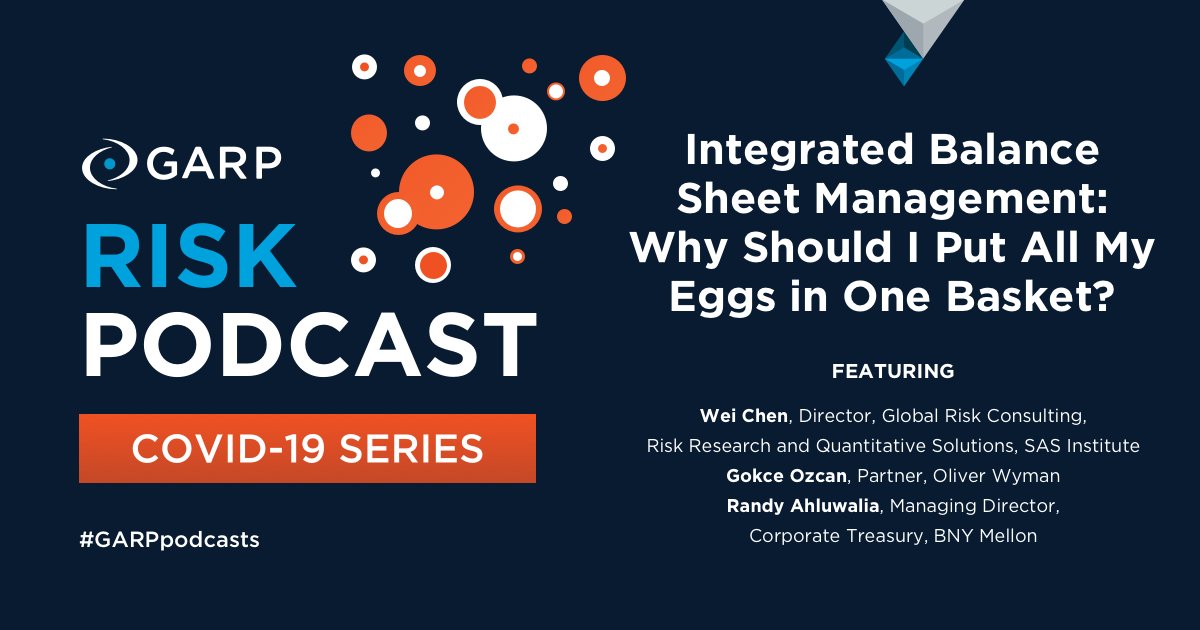 GARP_Risk's tweet photo. Wei Chen, Gokce Ozcan, and Randy Ahluwalia discuss bank #asset and #liabilitymanagement, the challenges around integrated #balancesheet management, and how #COVID19 and possible future #regulation may impact this area.
Listen Now: https://t.co/VZi9pfKwys #GARPpodcasts https://t.co/SrBeRjCYBB