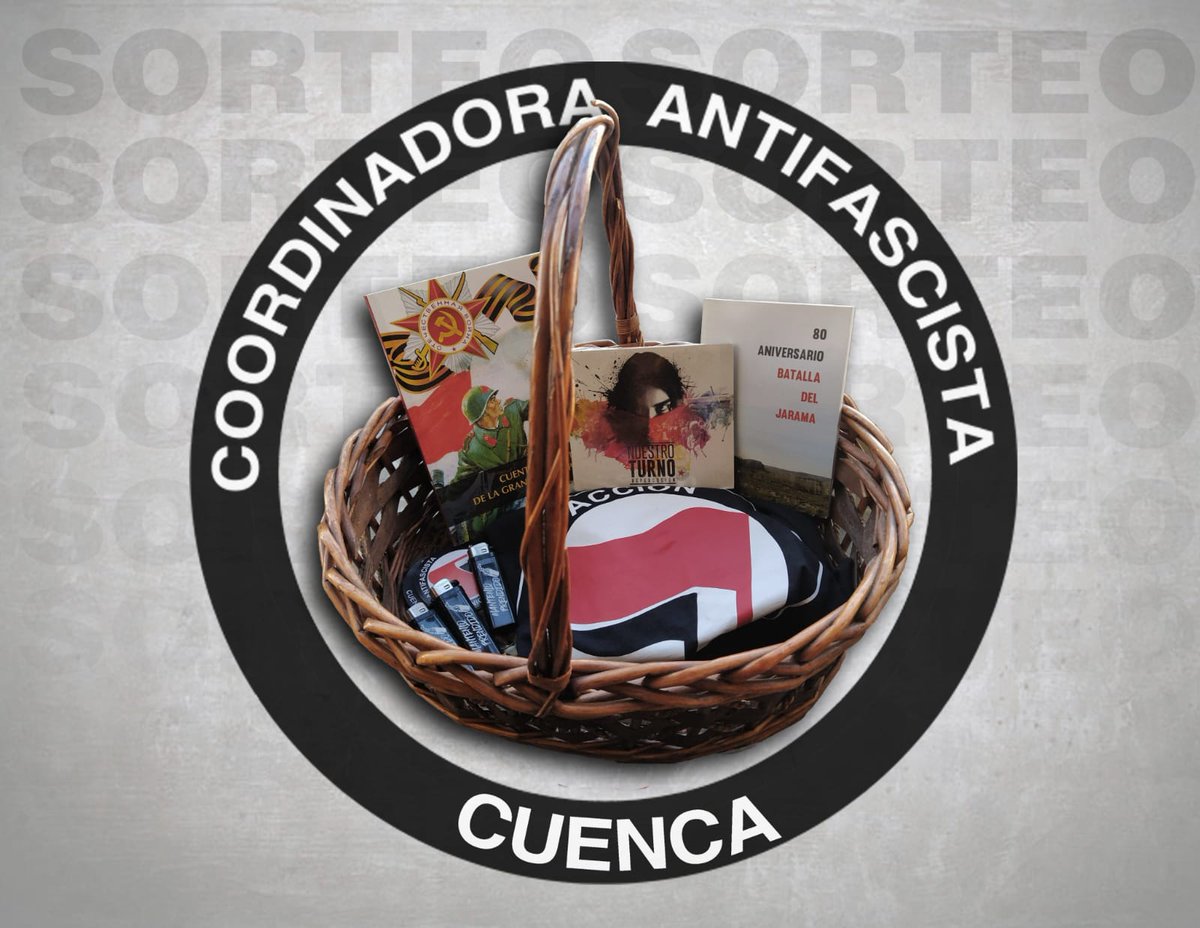 📢 ¡Sorteo antifascista! 📢

Desde la Coordinadora Antifascista os animamos a participar en la rifa por la autogestión del colectivo que tenemos para estas navidades, por un euro puedes colaborar con nosotras y nuestros futuros proyectos de cara al nuevo año que vamos a empezar.
