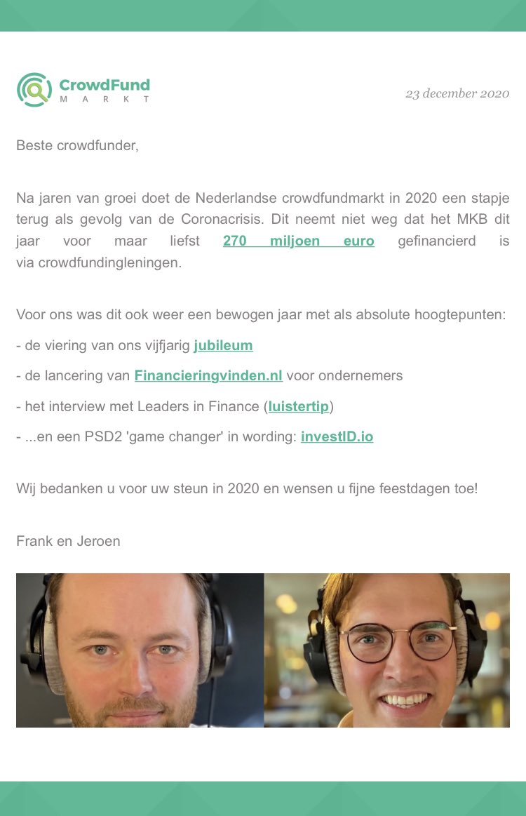 crowdfundmarkt's tweet photo. Oh, Wat Een Jaar! https://t.co/4iw7K9fCA4 https://t.co/uV5uFRTmJP