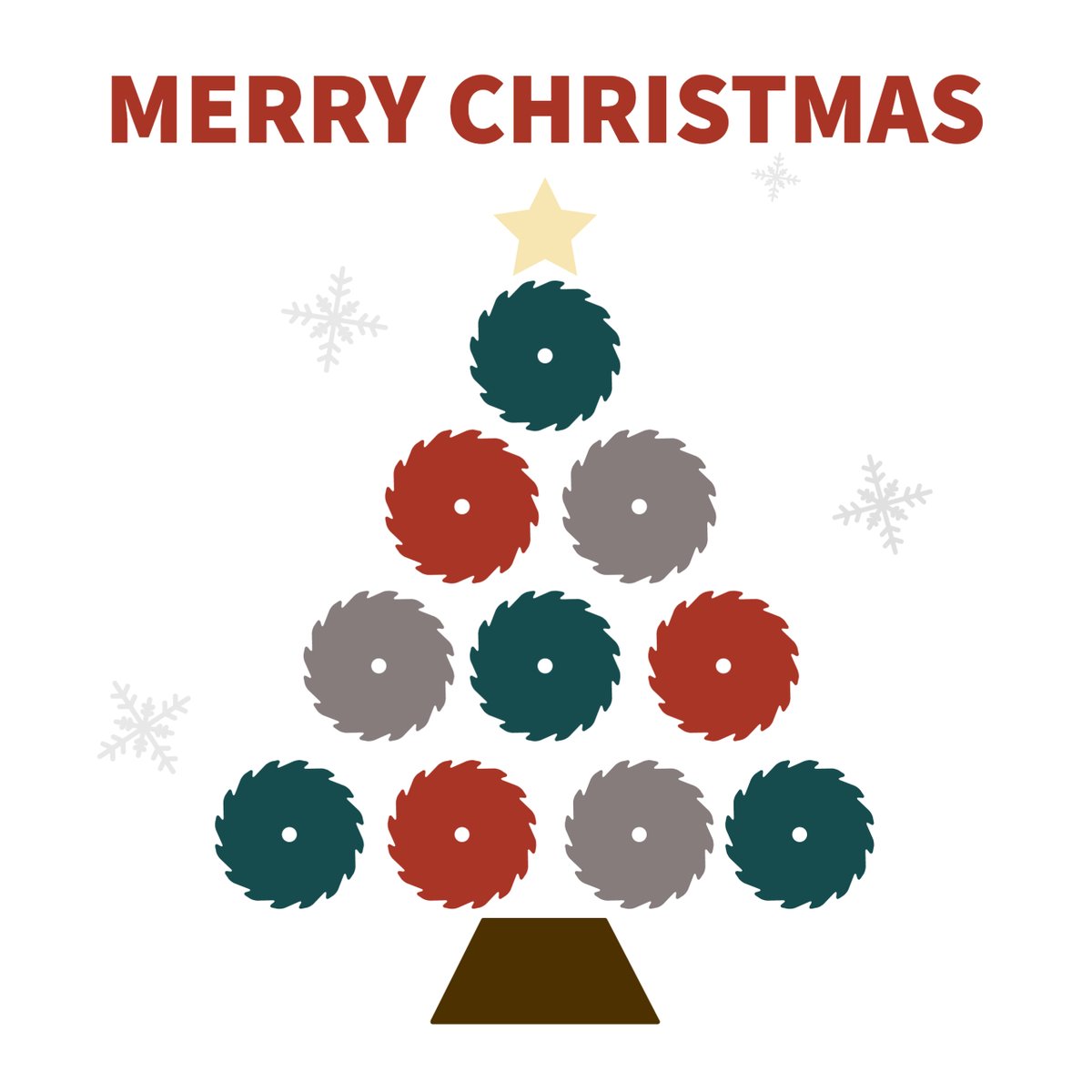 PSAWS1403's tweet photo. Merry Christmas from our family to yours!
#PSAWS #Sharpening #SawBlades https://t.co/xKzexubxEJ