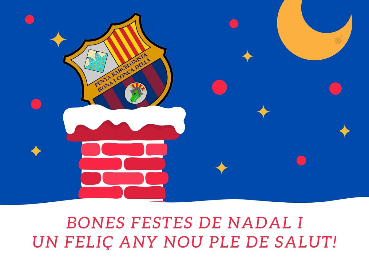 Bones festes nadalenques i sobretot molta salut🥂
#isona #isonaiconcadellà #pallars #pallarsjussà <a href="/FedPonentNord/">Fed_PonentNord</a> <a href="/FCBPenyes/">FC Barcelona Penyes</a> #FCB #FCBarcelona #FCBlive #Nadal #Nadal2020 #BonNadal #BonesFestes