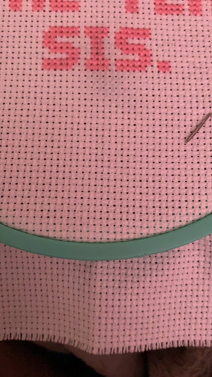 iPiercedGoddess's tweet photo. Working on a little something for @GotDamnZo 😉☕️ #crossstitch https://t.co/yN2EEeSVKd