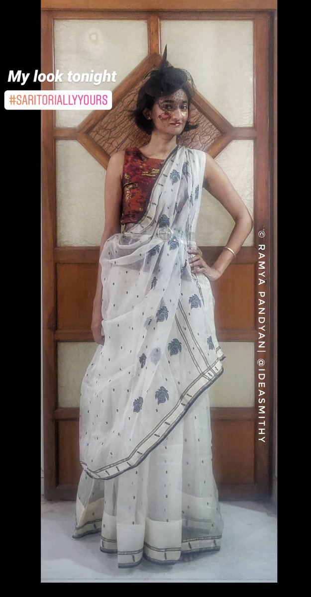 ideasmithy's tweet photo. Tonight was the year finale of my Instagram Live series. My date was
@winnynarayan2
whose design sense & joie de vivre I've long admired. I couldn't decide on the right look till late evening. But I think it landed okay.
#IWear #Ideart #SaritoriallyYours https://t.co/nnIi5FPbX0