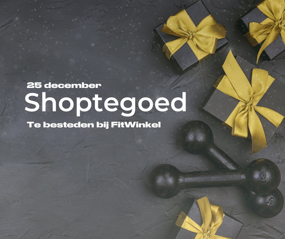 Over twee dagen gaat hij eruit! Het shoptegoed van 1x € 100,- en 1 x € 50,- bij Fitwinkel.nl. Wie kan volgens jouw dit kado goed gebruiken om zijn of haar home workouts een boost te geven? 
cyclemasters.com/december-give-…