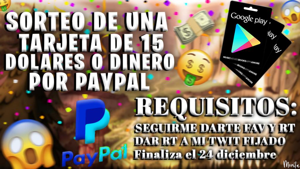 mundo10cruz's tweet photo. 🤑GIVEAWAY🤑
❌SORTEO DE UNA TARJETA DE 15 DOLARES GOOGLE PLAY O DINERO POR PAYPAL ❌
🔰UNICOS REQUISITOS🔰
-SEGUIRME @mundo10cruz
-DAR RT Y FAV A ESTE TWIT
-DAR RT Y FAV A MI TWIT FIJADO https://t.co/YiiSbA82Lx
FINALIZA EL SORTEO EL 24 DICIEMBRE🎄🎇✨ https://t.co/uriQLI3zaP