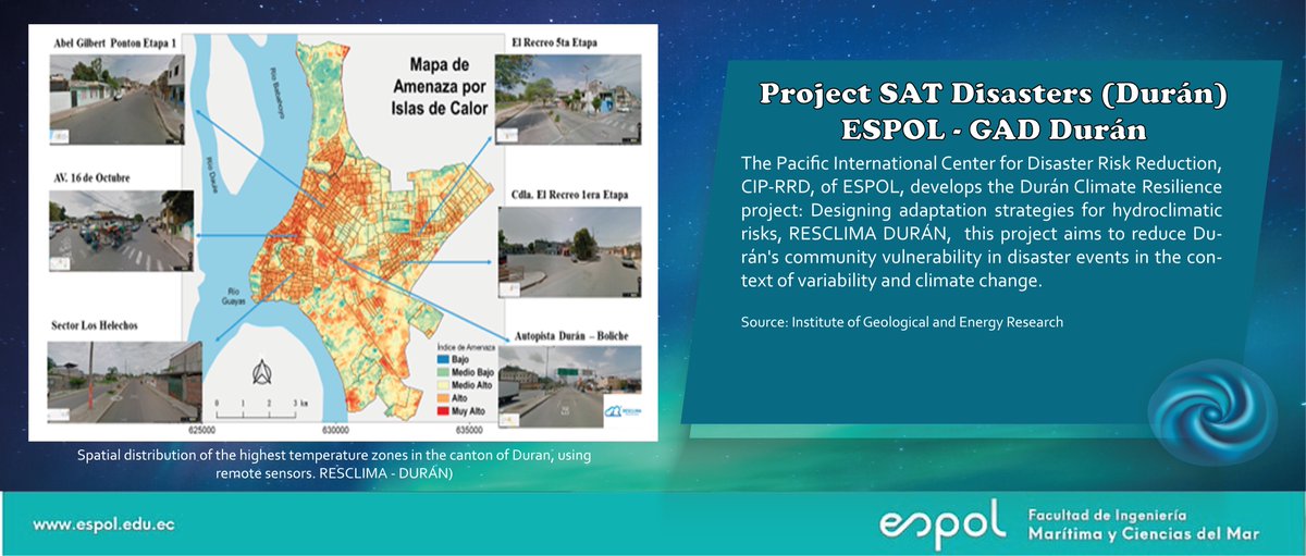 PilarCo70133476's tweet photo. @fimcmespol in along with @CIP_RRD collaborates with the community and builds climate resilience #RESCLIMA, in Durán with two projects * EWS Covid-Durán with @Riesgos_Ec * EWS disasters Durán with @DuranGad https://t.co/ur6hgyB47f