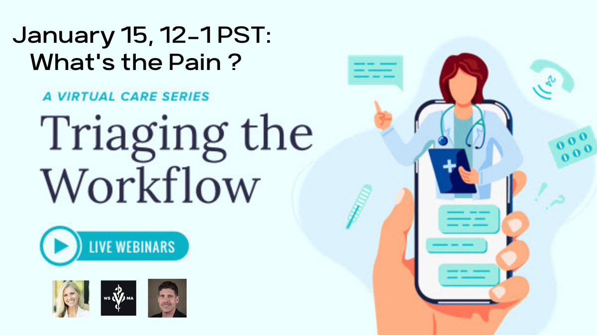 Petriage's tweet photo. Register below for our first webinar, What's The Pain? January 15th from 12-1 PST:
https://t.co/xwIcXAbHZi
Presented by Dr. Jessica Vogelsang from The Virtual Veterinarian and Dr. Shlomo Freiman from Petriage.
#wsvma #veterinarymedicine #telemedicine https://t.co/XDSuMjZye4