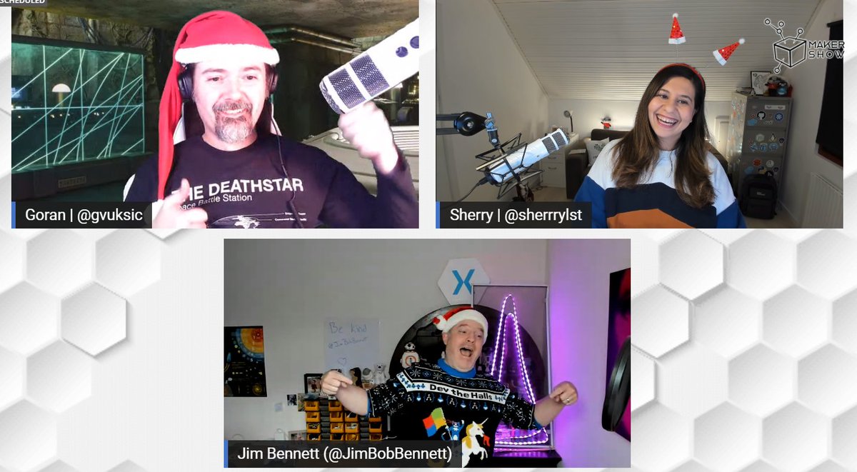 sherrrylst's tweet photo. If you missed #TheMakerShow with @gvuksic & @jimbobbennett, here is the recording!
📺 https://t.co/wzCIbisfBy https://t.co/ttHxOfW6qI