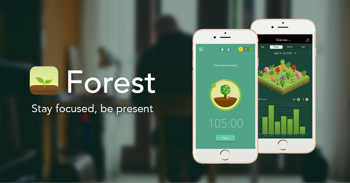 ...BreakFree, Appdetox, Flipd… Vous pouvez aussi choisir une application qui va récompenser le temps que vous passez éloigné des réseaux sociaux en faisant pousser un arbre : ça s’appelle Forest.
