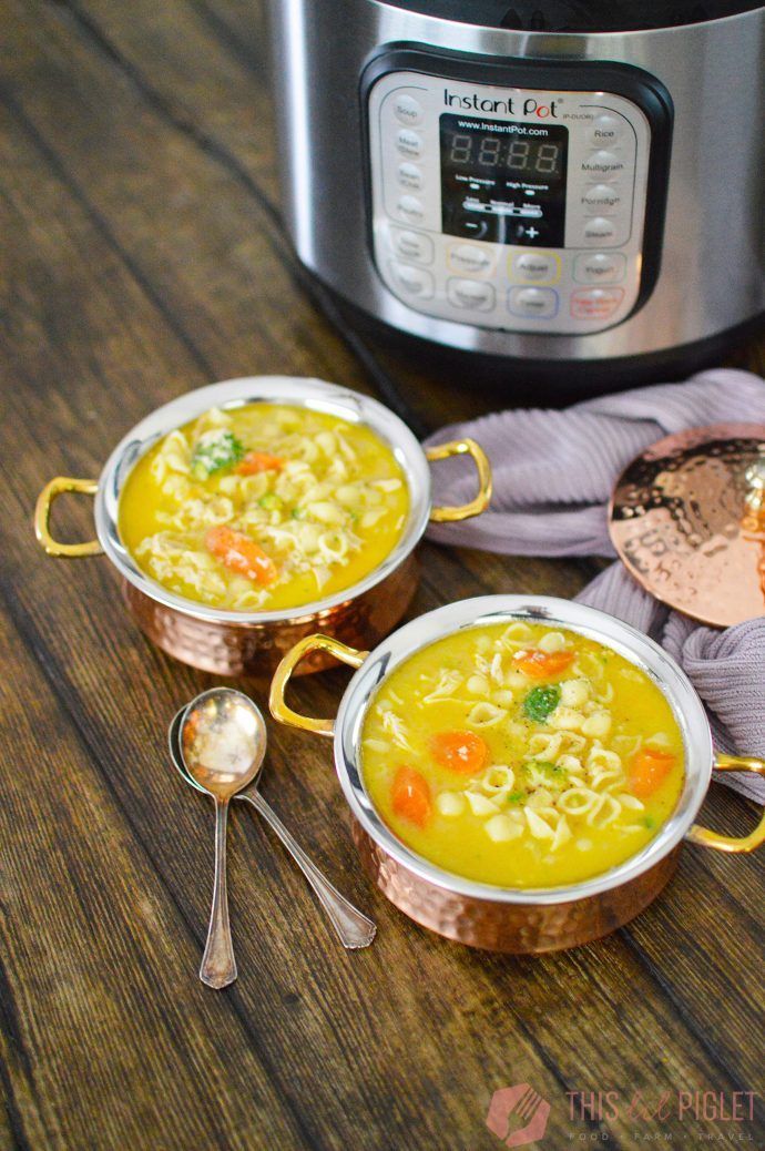 thislilpiglet's tweet photo. The cold weather has me craving my Instant Pot Whole Chicken Noodle Soup https://t.co/2W18KhmKWv #comfortfood #chickendotca #pouletca #chickenapp https://t.co/gGvadeWSz5