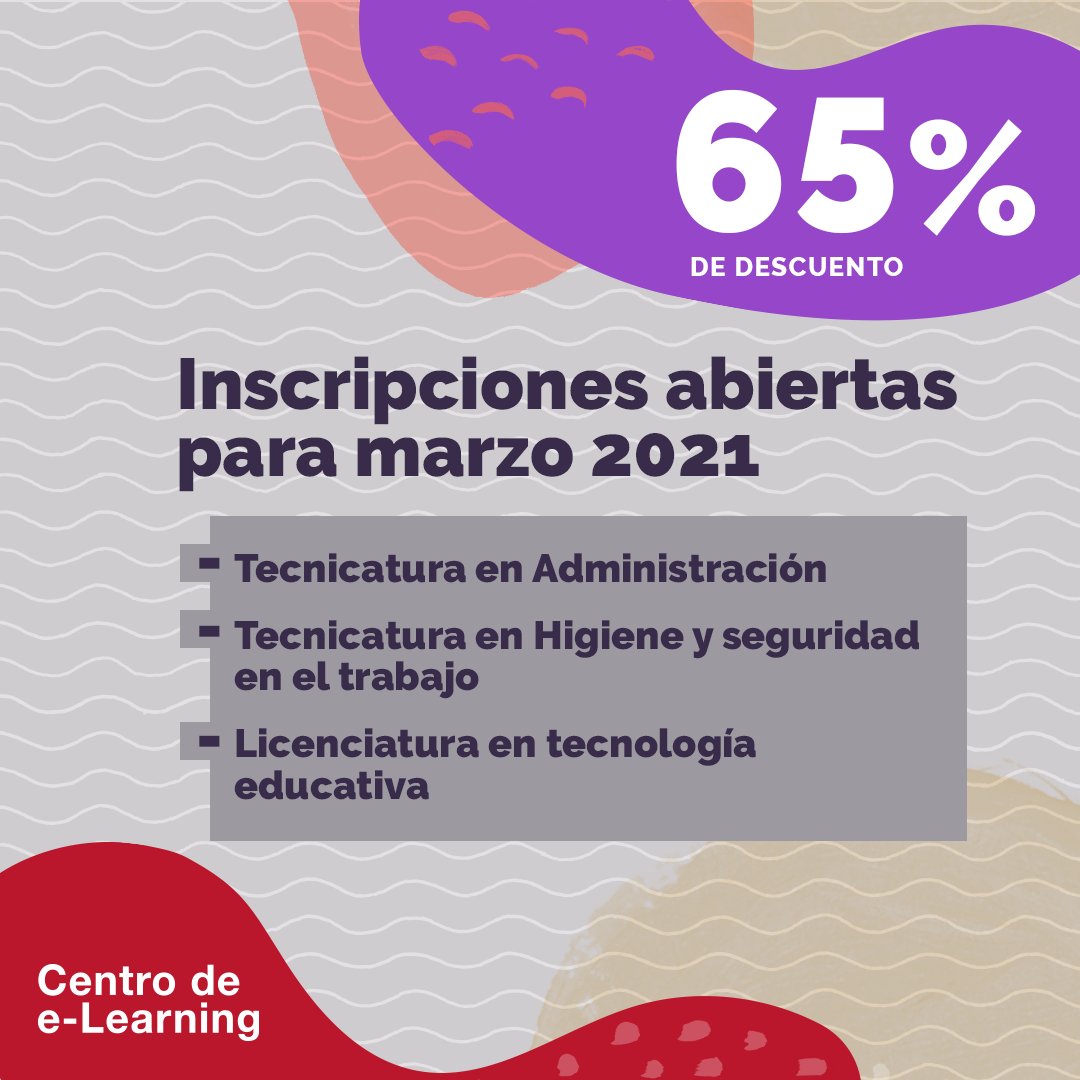 tec_educativas's tweet photo. ¡No te pierdas la bonificación en nuestras carreras!

🎯 Tenés tiempo hasta el 01 de enero para abonar con 65% de descuento la matrícula
📅 15/03/21
💻 Solicitá tu admisión online

Conocé más en https://t.co/PLEU97HYb1 https://t.co/vT04lE1RHh