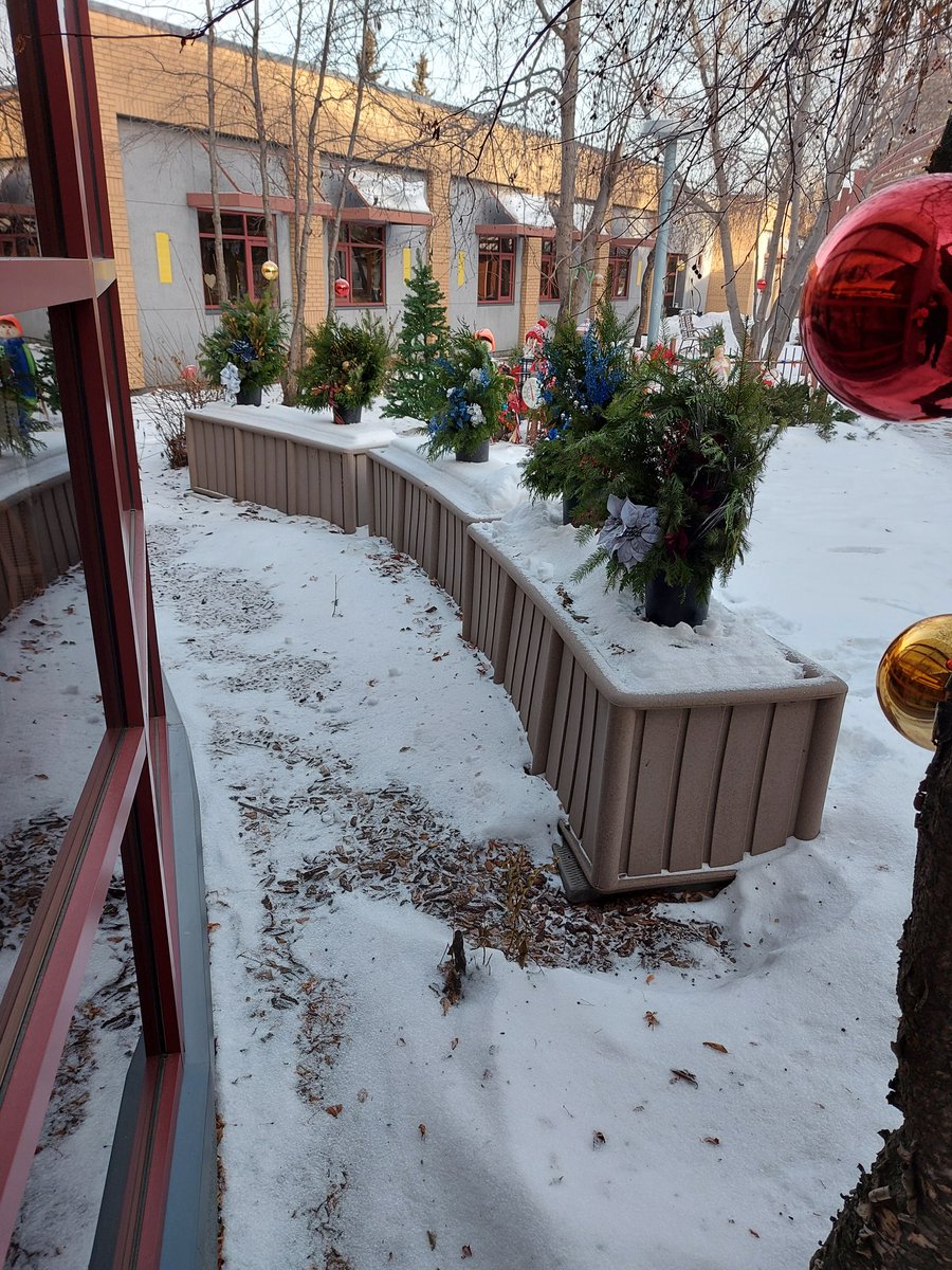Glad to help out and brighten our seniors day. Kathy's greenhouse donated these wonderful arrangements. We get to be the elves. <a href="/LloydRHF/">Lloydminster Region Health Foundation</a> <a href="/Jason_at_Kathys/">Kathy's Greenhouse</a> @AglandCo