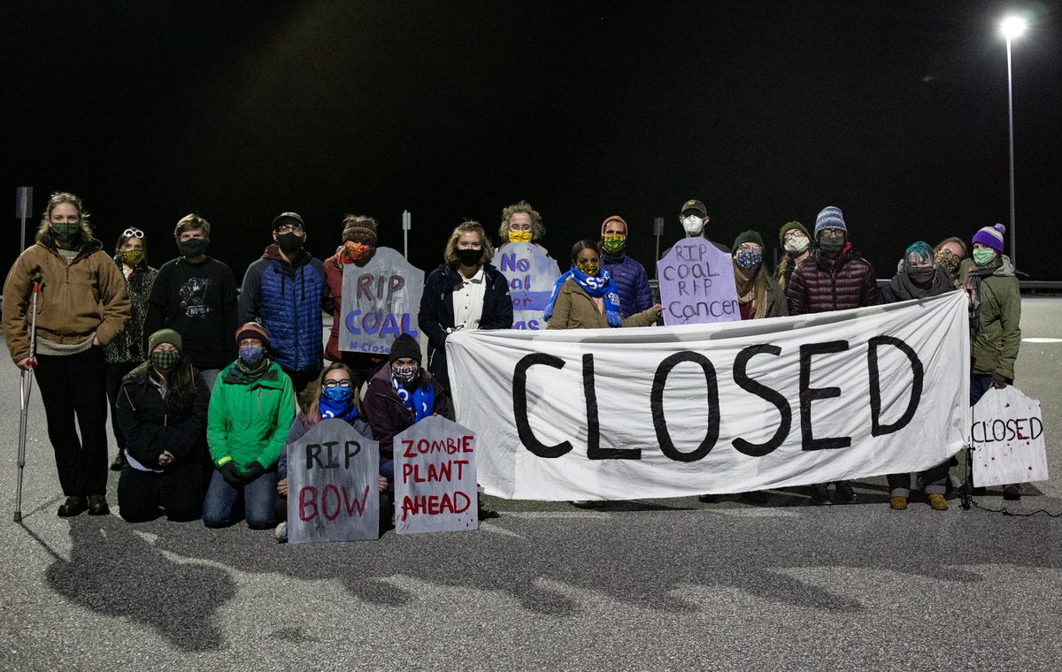 Climate activists mount utility strike to urge the shutdown of New England coal plant wagingnonviolence.org/2020/12/climat… #StrikeDownCoal