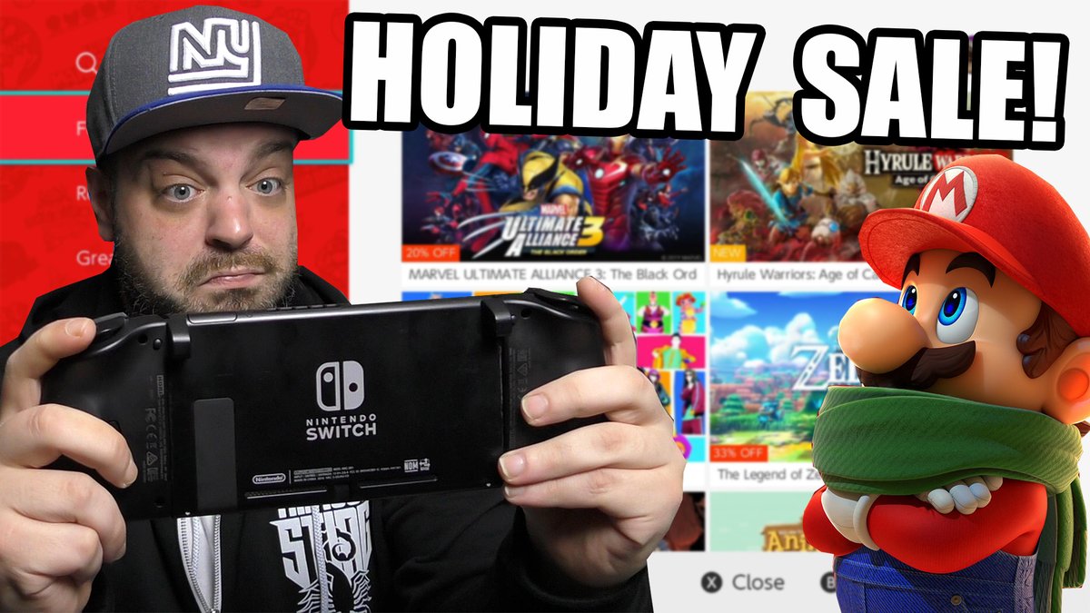 RGT_85's tweet photo. Tis the season! The Nintendo Switch eShop has a big sale going on right now, so let's check out some games! And is there a potential giveaway from #RGTClaus  in this vid? Maaaaybe.

WATCH: https://t.co/fwvRrpXTvg https://t.co/d9x02L4C8I