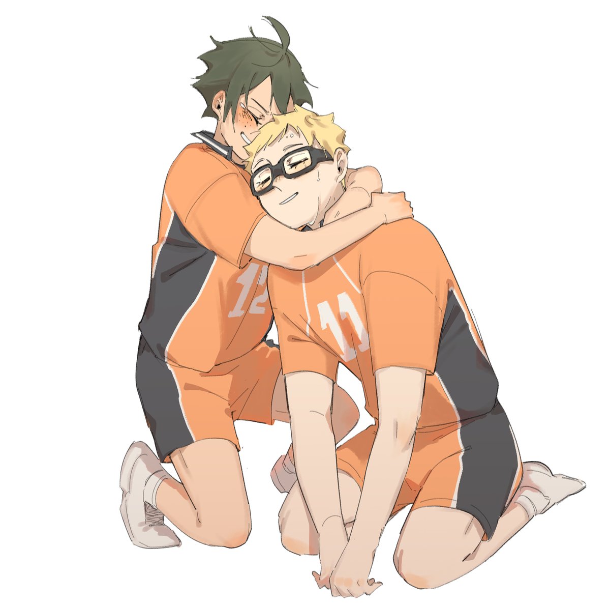 med__qb's tweet image. My very late tskym hug redraw 🤲✨
I regret using too thin lineart
#tsukkiyama