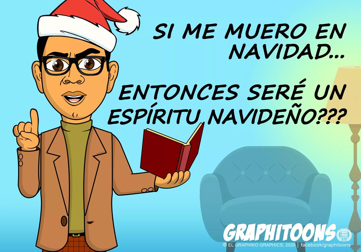 GraphiToonsReal's tweet image. Sera???!...📖🤓👉👻🎅🎄☃️❄️🎉 #GraphiToons #ElSalvador #Caricatura #Chistes #Memes