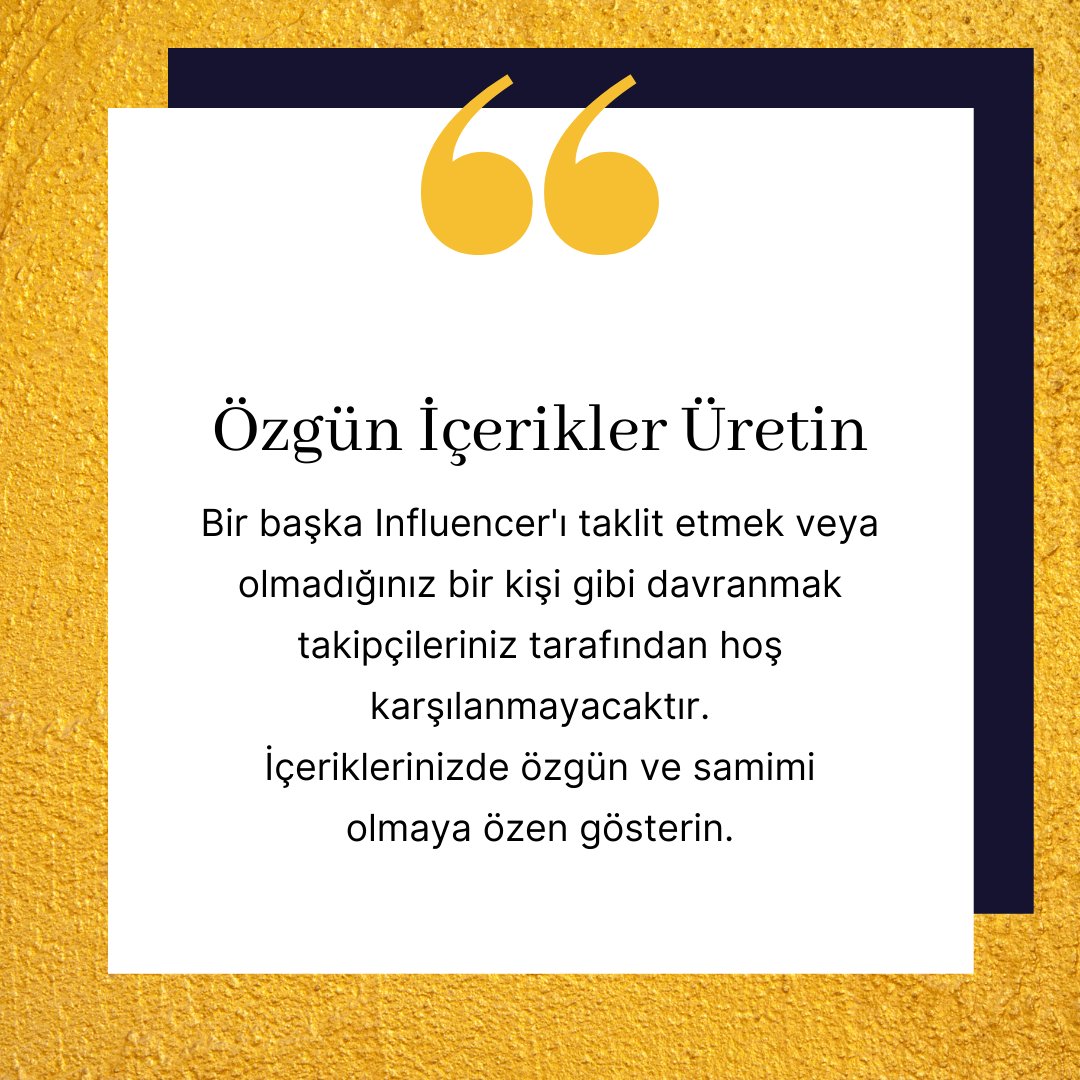 Bu haftanın tüyosu; Özgün İçerikler Üretin! 

#adverport #influencer #InfluencerMarketing #influencerpazarlama #influenceragency #influencerajansı