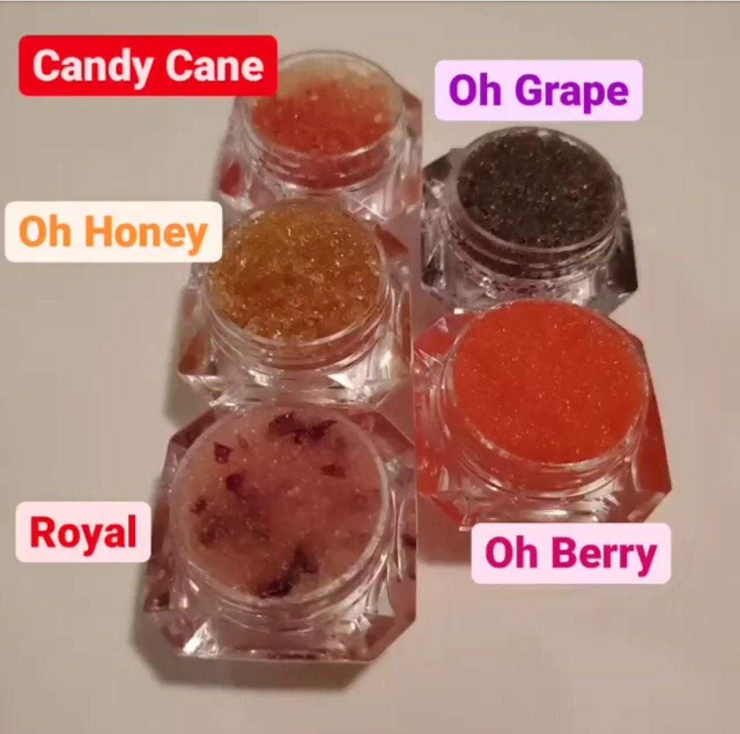 FATTSPRYNCESS's tweet photo. What's your flavor? Lip scrubs available now https://t.co/Wc5mxNukRY https://t.co/w2qqAn4Z3n