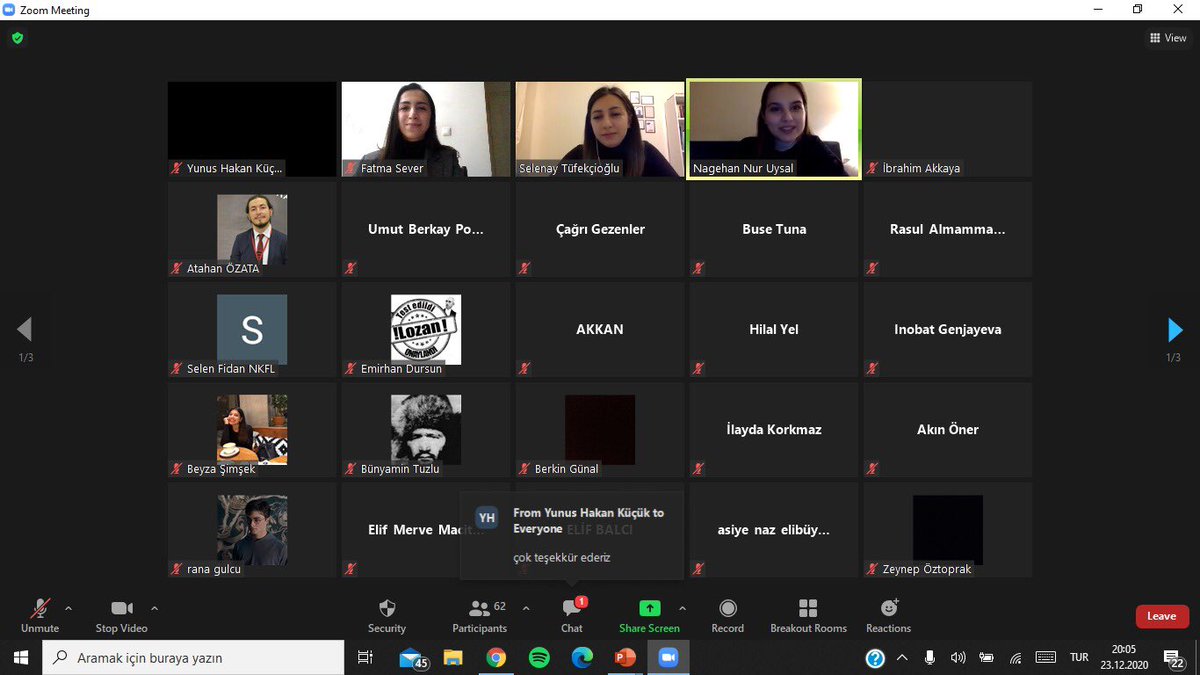 diplomun's tweet photo. Etkinliğimizin 3. Gününe sunumlarıyla katkı sağlayan @fatmaaseverr , @selenaytfkl ve @mervenoyann ’a  teşekkür ederiz. Zoom ve Youtube canlı yayını üzerinden katılım sağlayan 200'den fazla izleyicimize teşekkür ediyoruz. Yarın aynı saatte aynı link üzerinden görüşmek üzere. https://t.co/sxDkA3CzpU