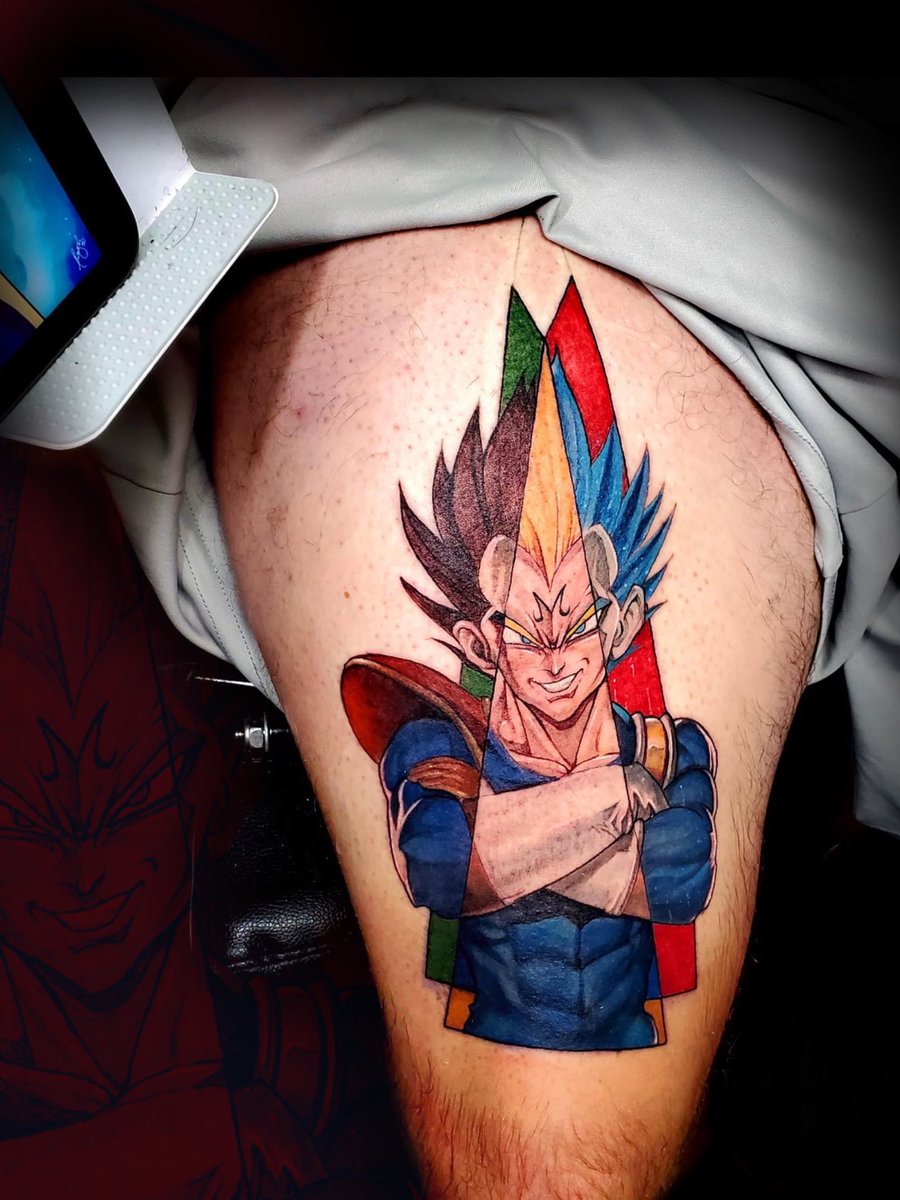 Vegeta (Dragon Ball) Tattoo Design – Tattoos Wizard Designs