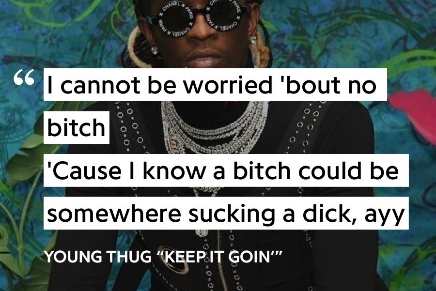 thugvis's tweet photo. Young thugs music teaching life lessons https://t.co/8weFyqY1QZ