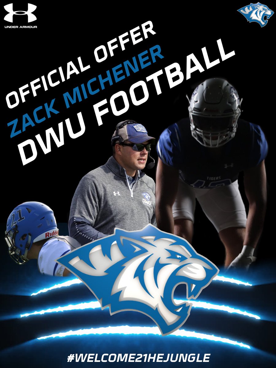 Zack Michener (@michenerzack) on Twitter photo Blessed to receive an offer from Dakota Wesleyan University!  Thank you @TheCoachFoster for the opportunity‼️Go Tigers🟦 Blessed to receive an offer from Dakota Wesleyan University!  Thank you @TheCoachFoster for the opportunity‼️Go Tigers🟦