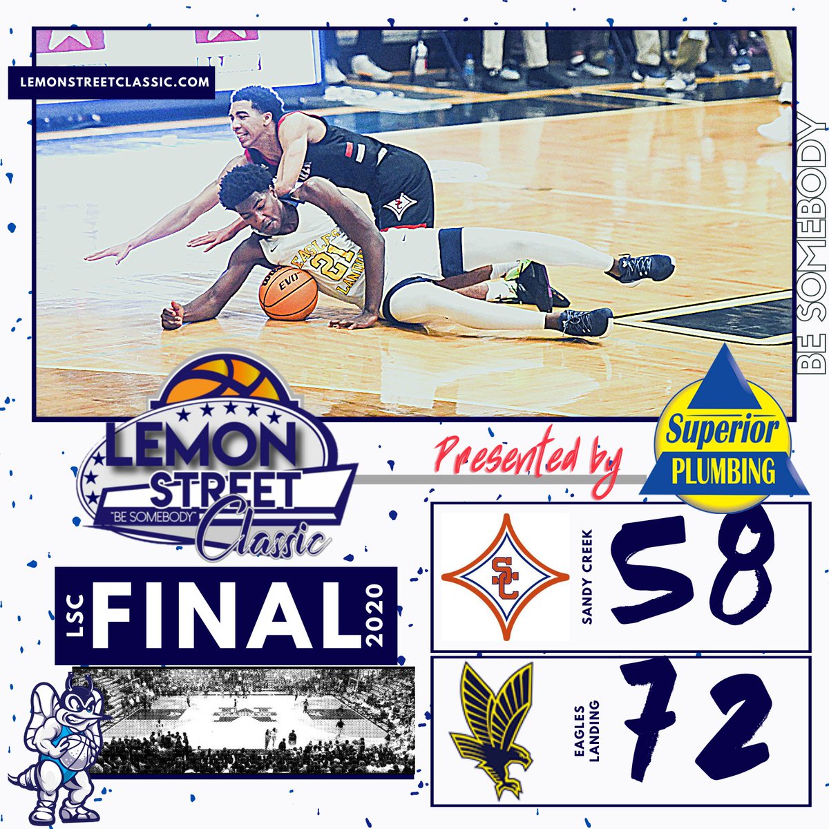 LemonStClassic's tweet photo. Scores from yesterday's final day! All-Tourney team coming soon. Bracket MVPs to be named!
The #LSC2020π was presented by @PlumbSuperior
#BeSomebody https://t.co/3lr83Yw9Zj