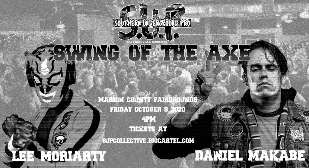 vs Lee Moriarty - SUP(10/9/20 - Indianapolis, IN)Nearly 7 months off since my last match, when SUP presented this booking to me, I had to jump on it. I’d be lying if I said my goal wasn’t to have the best match of the Collective which to some, we did. Watch: IWTV (11/11)